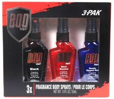 1 Bod Man 3 Pak Fragrance 1.8oz Body Sprays Black Most Wanted Really Ripped Abs
