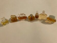 7 Lot Vintage Miniature Glass Perfume With Love Knowing Spellbound Etc