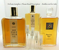 Sample Vintage Caron: Narcisse Noir Nuit Noel Muguet Bonheur Cologne 4 Sizes