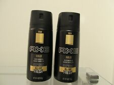 Axe Gold Oud Wood Dark Vanilla Deodorant Body Spray 4 Oz X 2 Cans