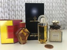 Rare VTG Lot of 3 MINI Perfumes PACO RABANNE LA NUIT CAPUCCI AVON OCCUR