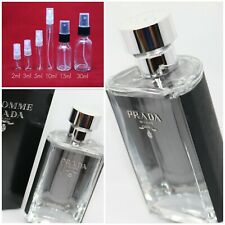 Prada LHomme EDT 100% Authentic 2ml 3ml 5ml 10ml 15ml Spray