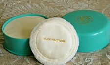 Vintage Max Factor Promesse Bath Powder W Velour Puff 4oz Rare Htf