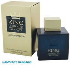 KING OF SEDUCTION ABSOLUTE BY ANTONIO BANDERAS EDT 3.4 OZ FOR MEN SEALED