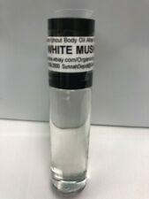 White Musk 10ml 1 3oz. Alcohol Free Roll On Perfume Uncut Body Oil Attar