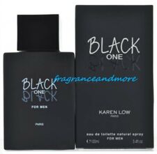 Karen Low Black One Cologne For Men 3.4 Oz 100 Ml Eau De Toilette Spray