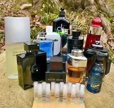 Lot of 12 Best Value Mens Cologne Samples 2ml Spray of Each Fragrance