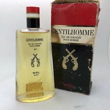 Weil Gentilhomme 4 oz eau de cologne Vintage Rare