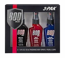 Bod Man Body Spray Pack Of 3 Styles Black Most Wanted Really Ripped Abs