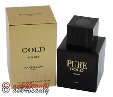Pure Gold By Karen Low 3.4oz 100ml EDT Spray For Men
