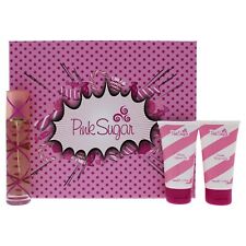 Pink Sugar by Aquolina for Women 3 Pc Gift Set 1.7oz EDT Spray More