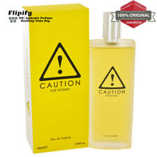 Caution Perfume 3.4 Oz EDT Spray For Women By Kraft
