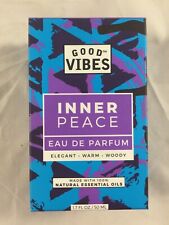 Good Vibes Eau De Perfum Inner Peace Elegant Warm Woody 1.7 Fl Oz 50 Ml L