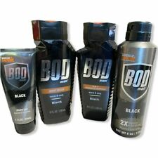 Bod Man Sport Pak Really Ripped Abs Black Body Wash Shampoo Spray Shave Gel