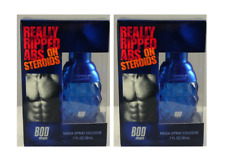 2x Bod Man Really Ripped Abs On Steroids Mens Cologne Spray.7 Oz
