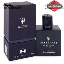 Maserati Pure Code Blue Cologne 3.4 Oz EDT Spray For Men By La Martina