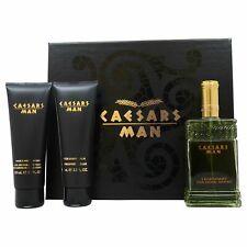 Caesars for Men 3 Pc Gift Set 4oz Cologne Spray 3.3oz Hair Body Wash Mor