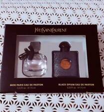 YSL Yves Saint Laurent Mini Black Opium Mon Paris Perfume Gift Set Duo 0.25oz *2