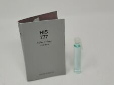 His 777 Parfums De Laroma Cologne Sample For Men.20 Oz 6 Ml Eau De Toilette