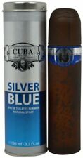 Cuba Silver Blue By Cuba Cologne For Men EDT 3.3 3.4 Oz