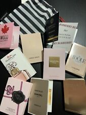 Womans Perfume Fragrance Sample Lot X 10 Sephora Bag Chanel Idole Guerlain