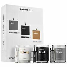 Commodity 3×3 Exploration Kit Oolong Book Orris Parfums Candles