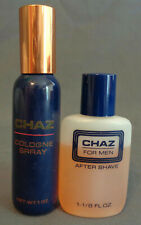 Mans Fragrance Vintage Revlon Chaz 1 Oz Cologne Spray 1 1 8 After Shave Splash