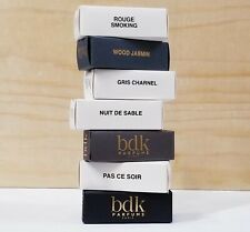 Bdk Parfums Sample Lot: Oud Abramad Rouge Smoking Gris Charnel Wood Jasmin Pas