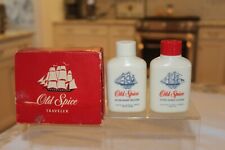 Vintage Old Spice Travel Set After Shave Lotion Talcum Full