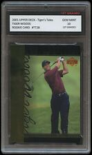 Tiger Woods 2001 Upper Deck Ud Pga Usa Golf Golfer 1st Graded 10 Rookie Card Rc
